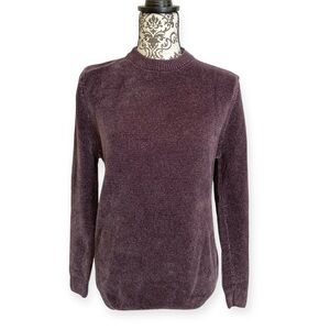Love & Whimsy | NWT Women’s Knitted Crew Neck Dark Purple Sweater